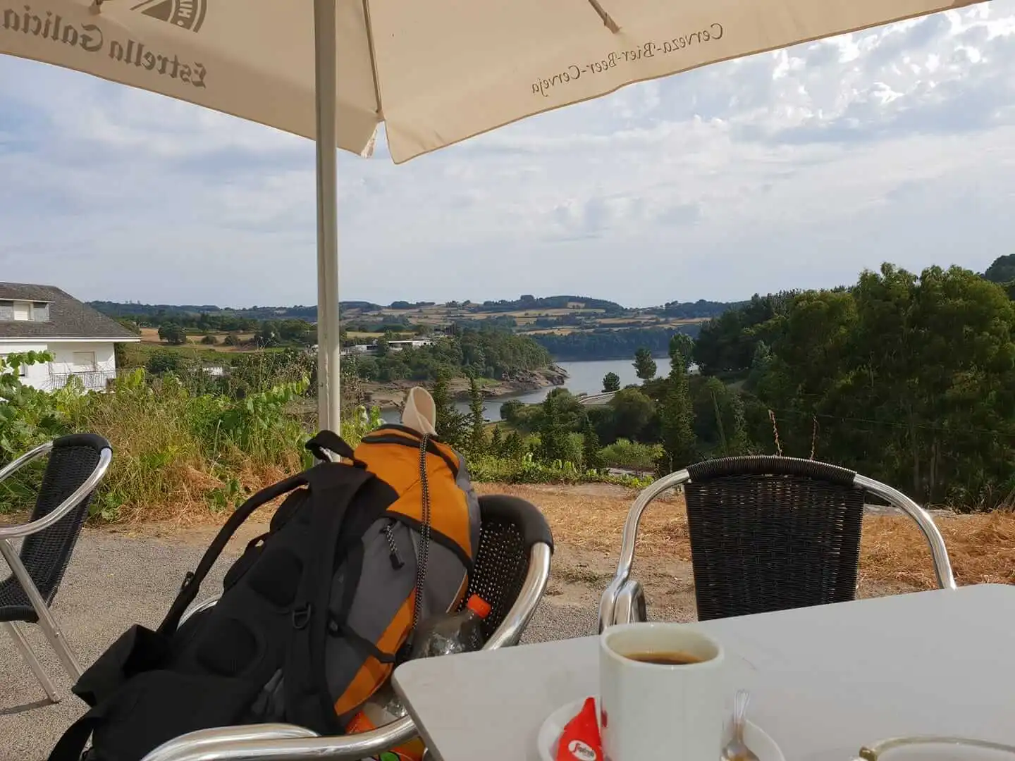 Descanso en el Camino: café en Galicia con vistas
