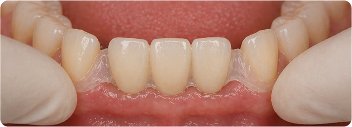 Guía visual: diente superior y premolar ausentes